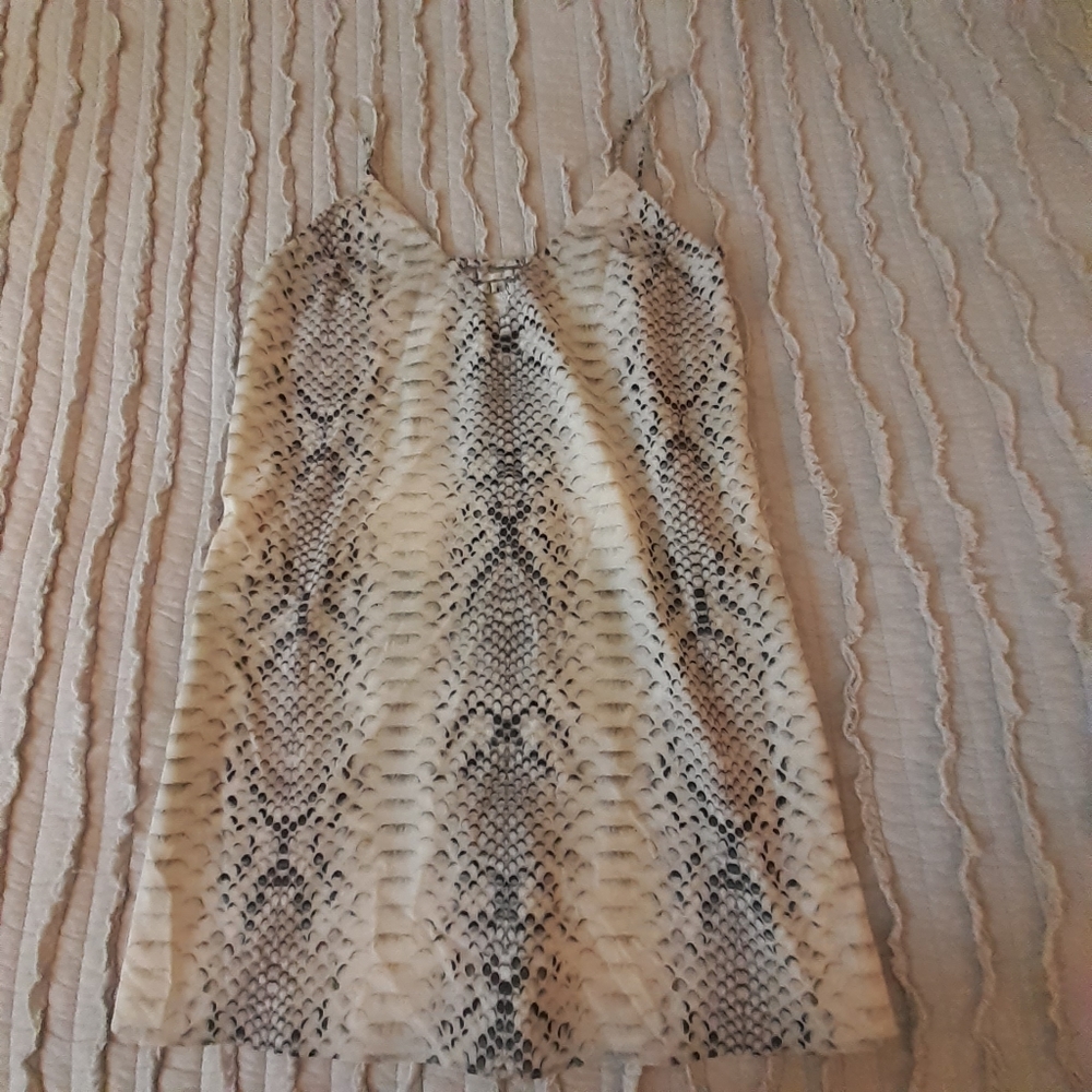 Haute Hippie Snake print mini dress(FINAL$)